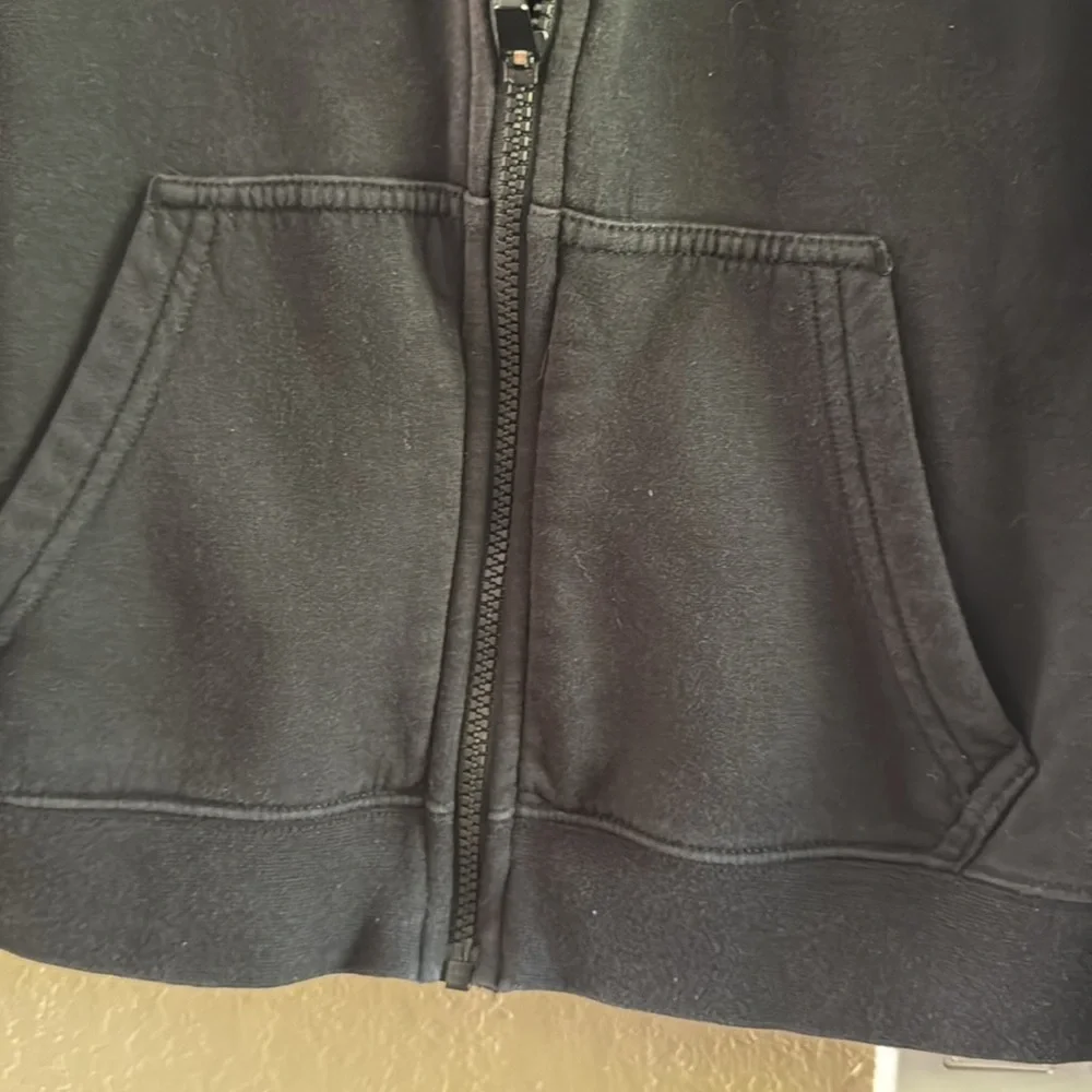 Nike Boys Black Full Zip Sweatshirt With Hood Size Medium